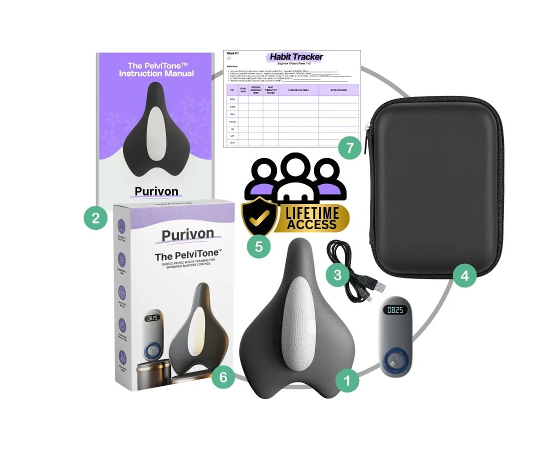 The smartclaw helps you regain bladder control by guiding your muscle contractions.
